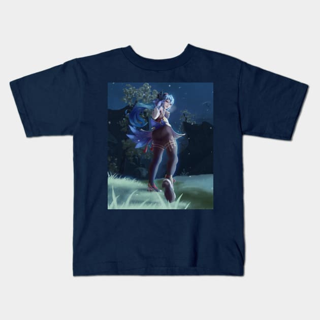 Ganyu Kids T-Shirt by Dracanthrope